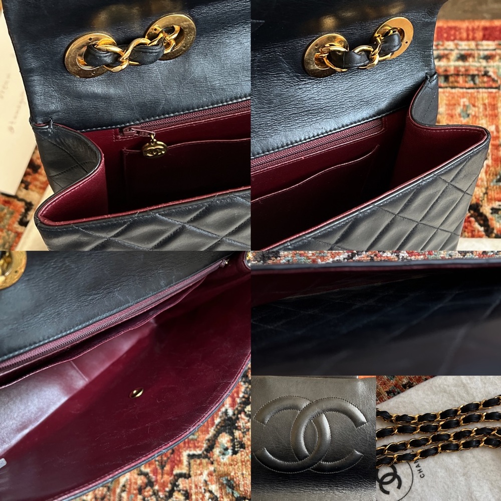 SOLD**Chanel Classic Vintage Maxi Jumbo XL Single Flap Bag - Picture 9 of 11